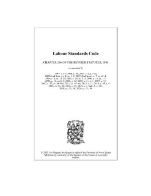 Labour Standards Code
