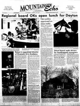 Regional Board Oks Open Lunch for Dayton New Policy Approved,On Class Ranks District Votes to Reword Aitendqnee Reguhtioris by KAREN STOLI