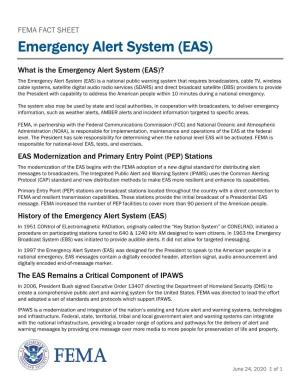 Emergency Alert System (EAS)