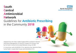 South Central Antimicrobial Network Guidelines for Antibiotic Prescribing in the Community 2018