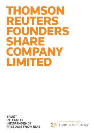 Thomson Reuters Founders Share Company Limited