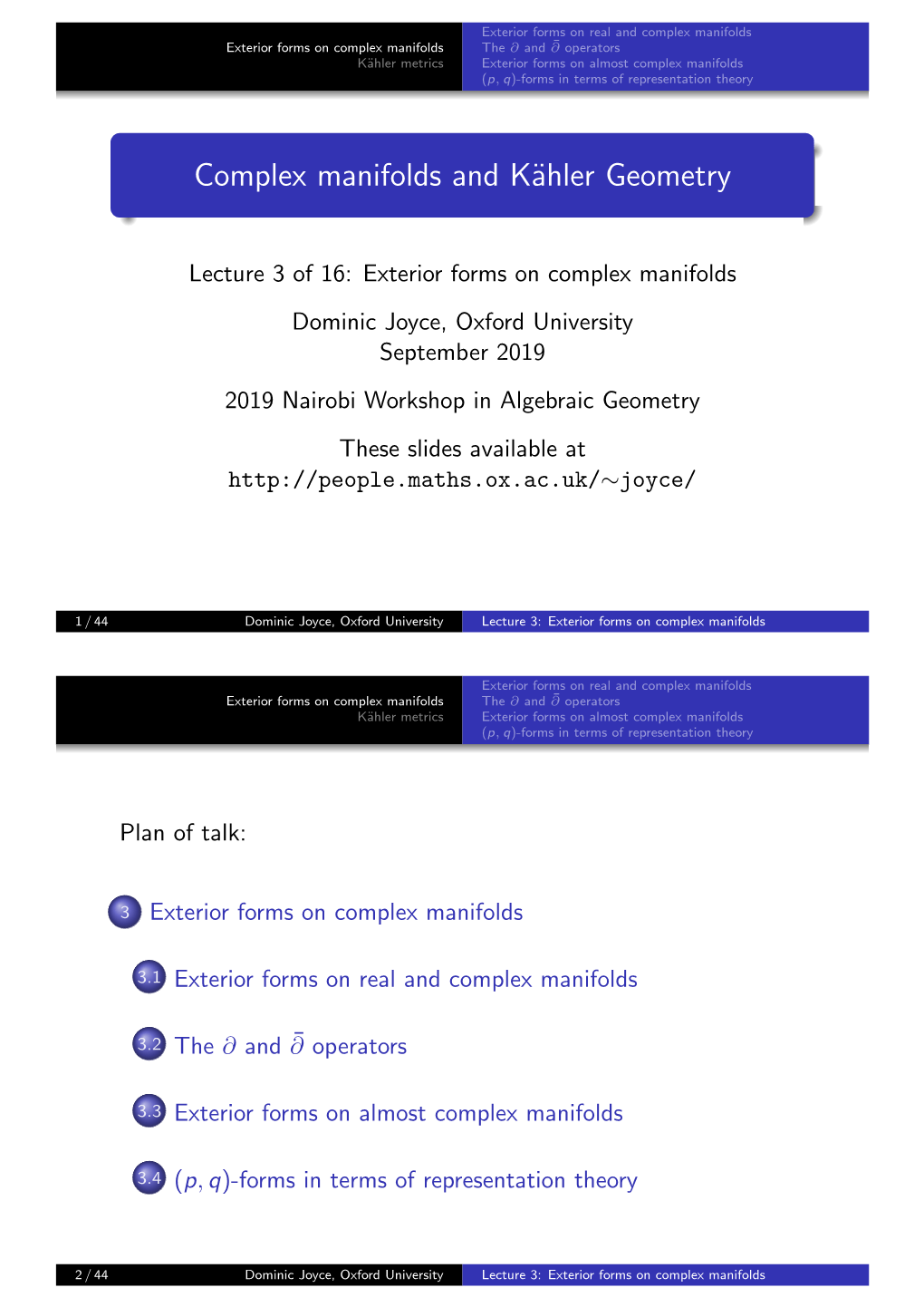 Complex Manifolds and Kähler Geometry