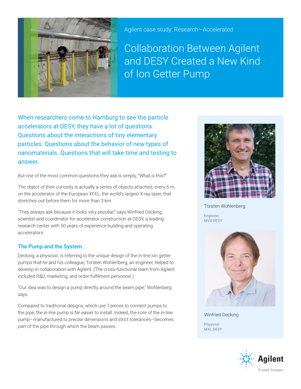 Collaboration Between Agilent and DESY Created a New Kind of Ion Getter Pump