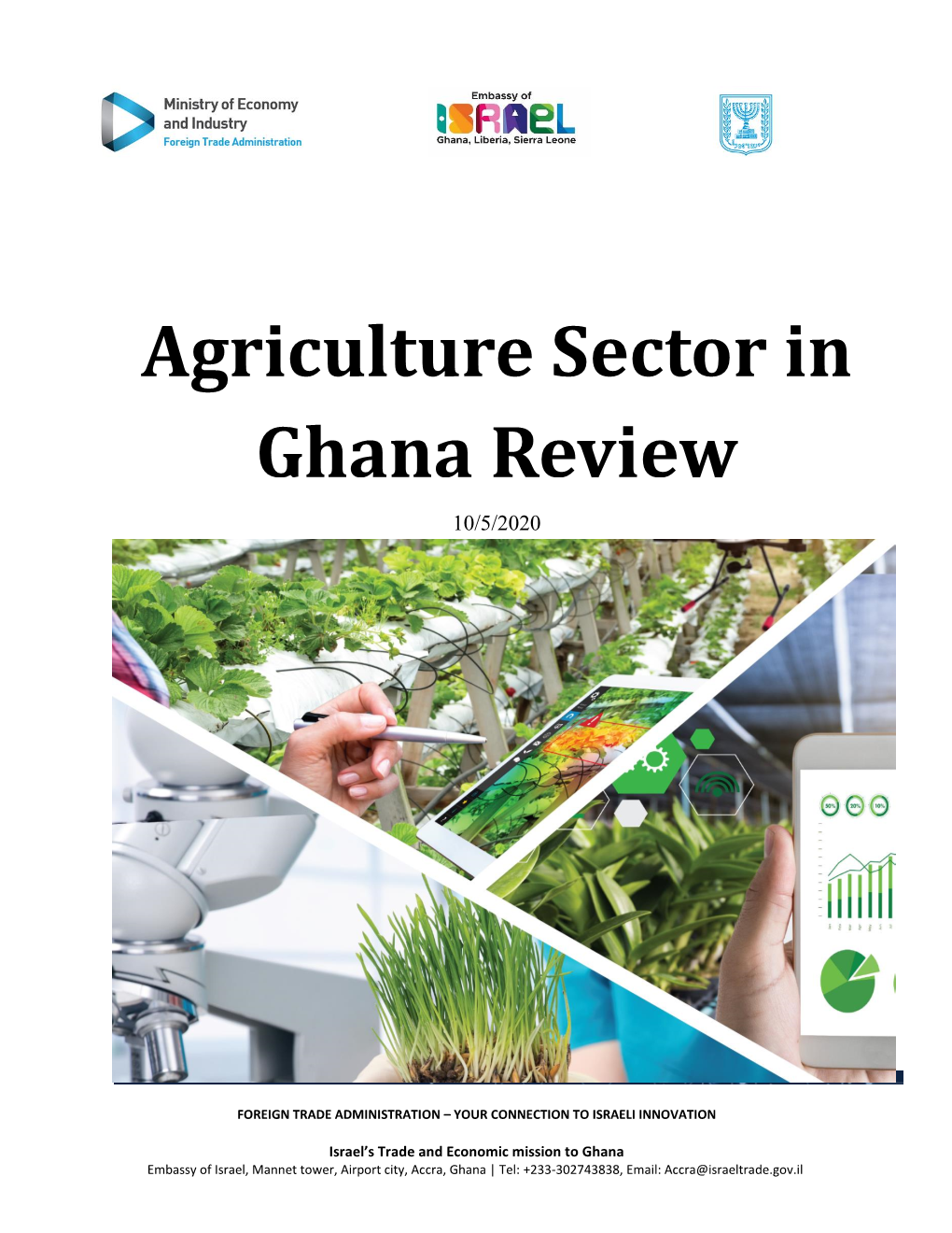 Agriculture Sector in Ghana Review Review