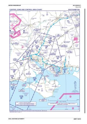 Uk Aip Ad 2-Eghi-4-1: Southampton Control Zone and Control Area Chart