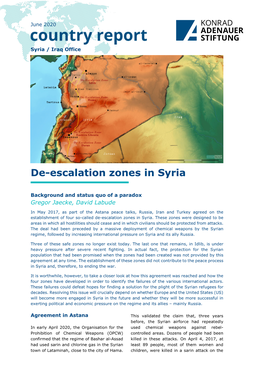 De-Escalation Zones in Syria