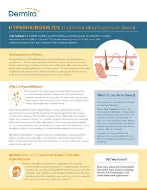 HYPERHIDROSIS 101: Understanding Excessive Sweat