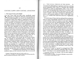 Causal Laws and Causal Analysis