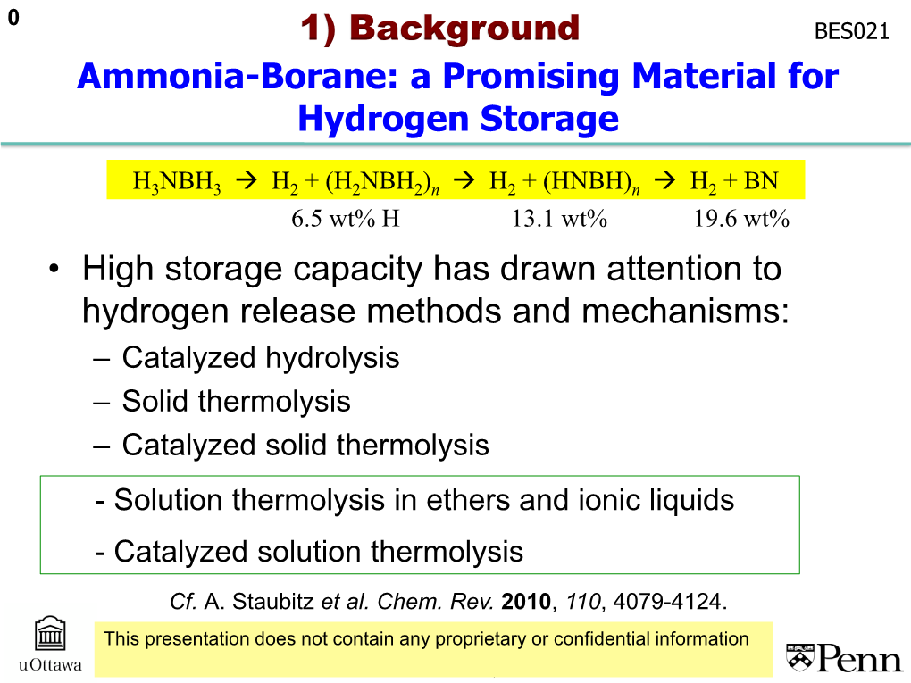 Ammonia-Borane: a Promising Material for Hydrogen Storage