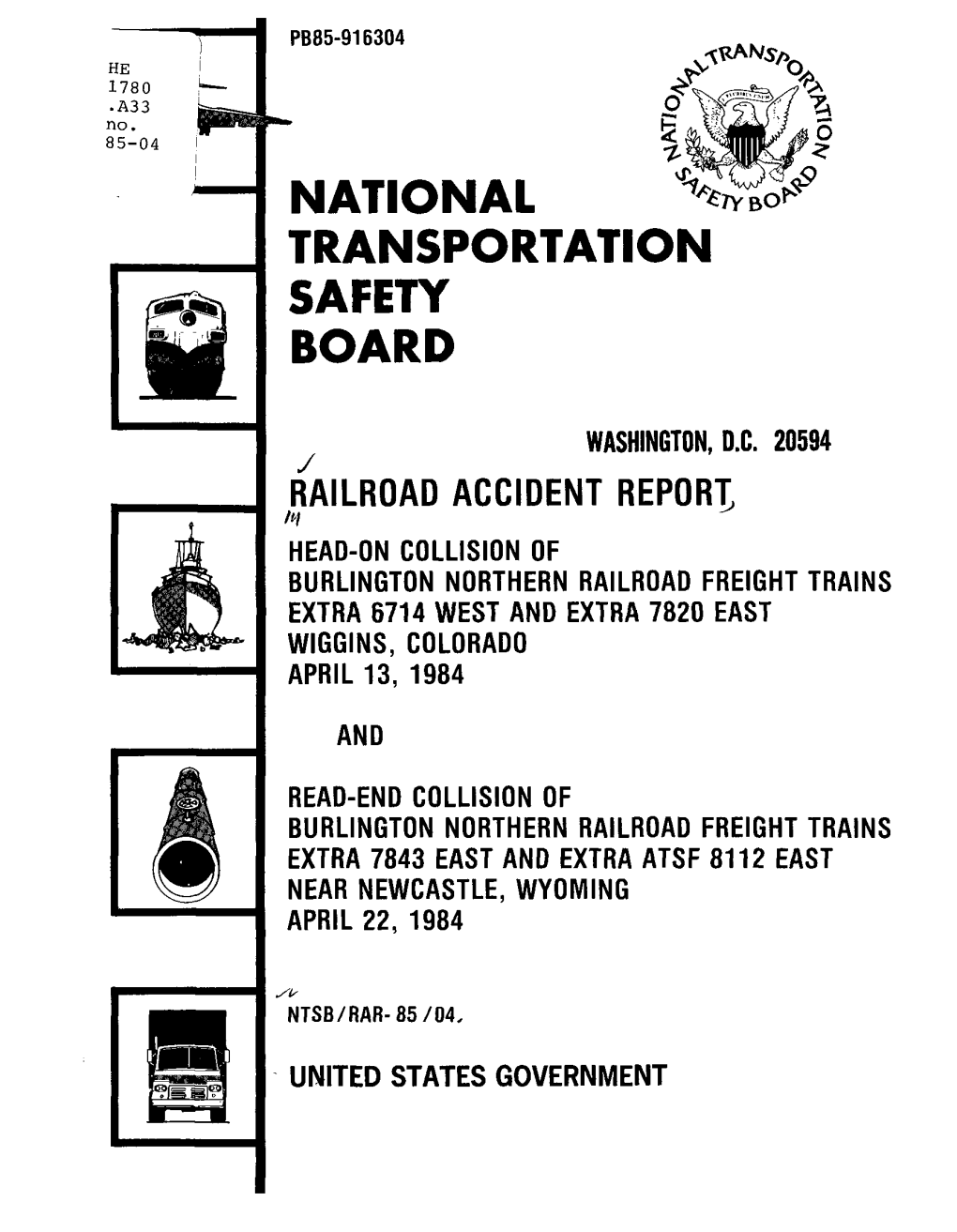 National V^9 Transportation Safety Board