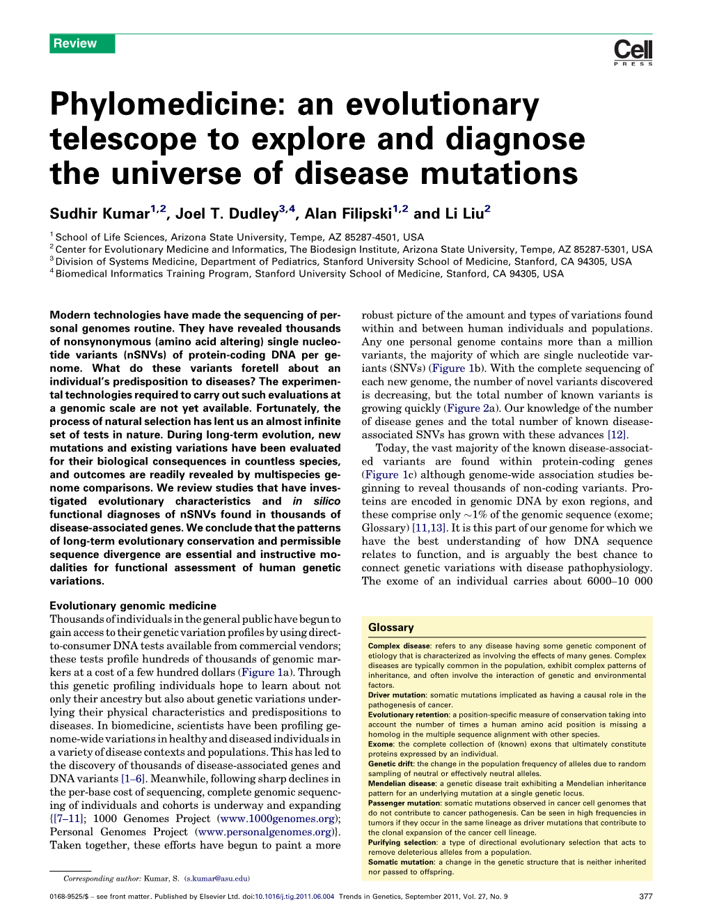 An Evolutionary Telescope to Explore and Diagnose the Universe of Disease Mutations