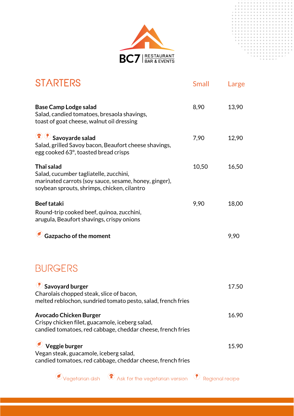 Discover the Menu