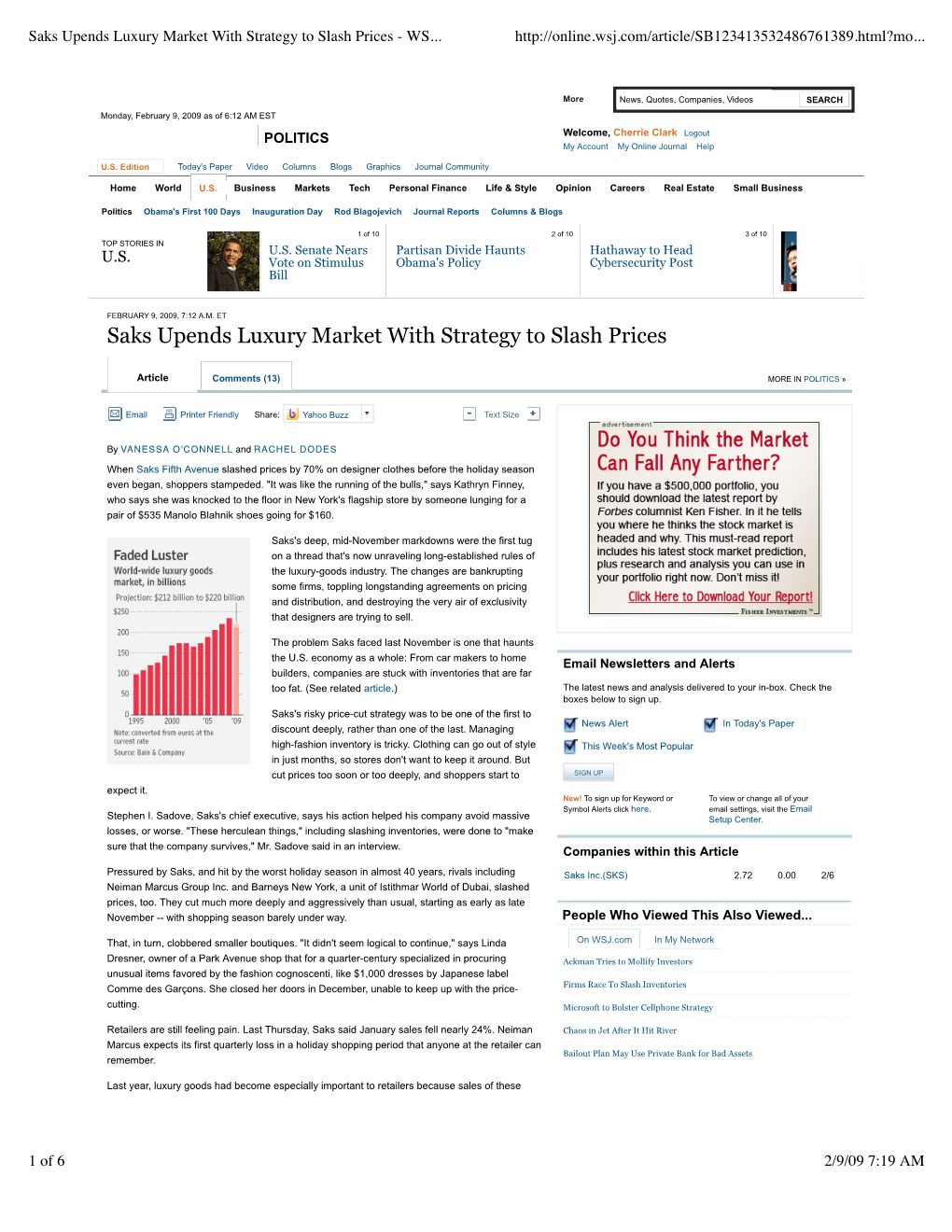 Saks Upends Luxury Market with Strategy to Slash Prices - WS