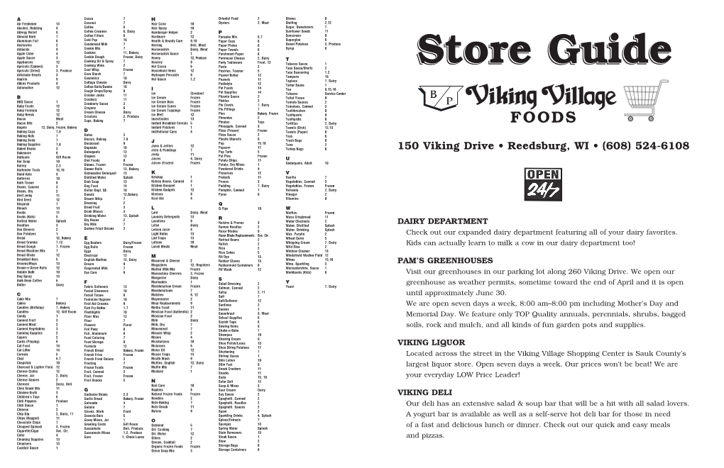 150 Viking Drive • Reedsburg, WI • (608) 524-6108