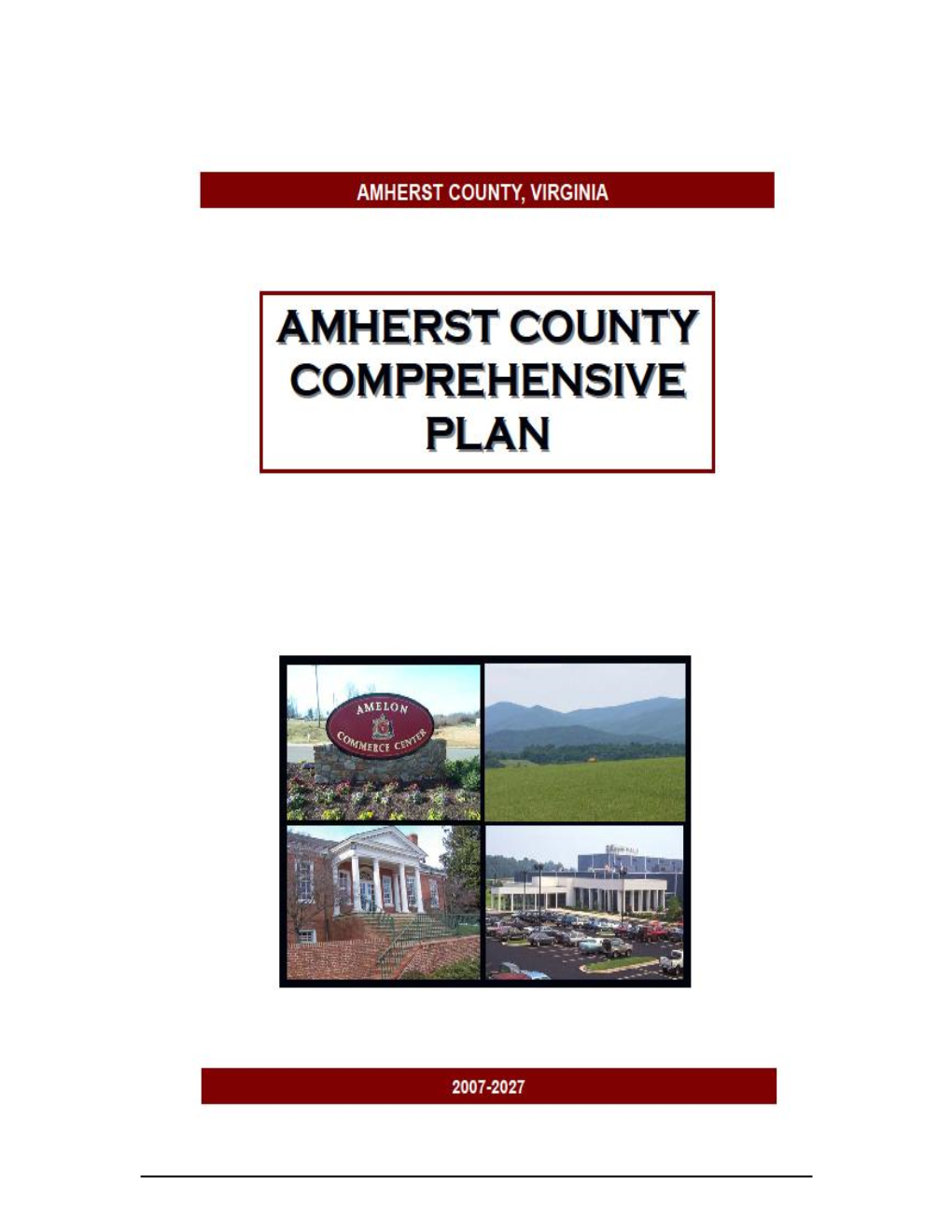 Amherst County Comprehensive Plan 2007-2027