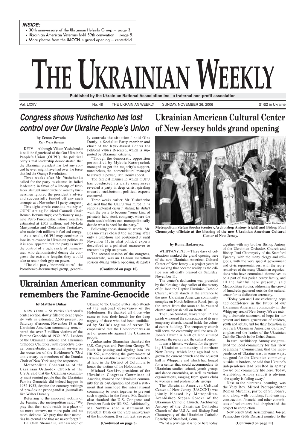 The Ukrainian Weekly 2006, No.48