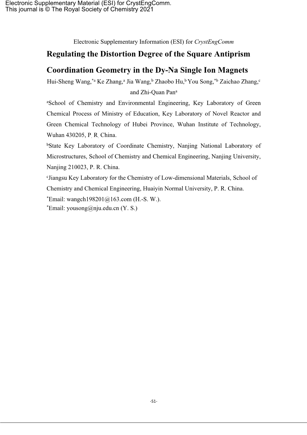 Regulating the Distortion Degree of the Square Antiprism Coordination