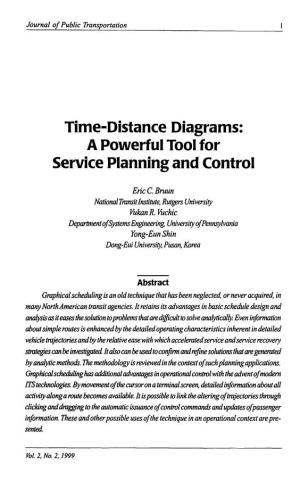 Time-Distance Diagrams: a Powerful Tool for Service Planning and Control