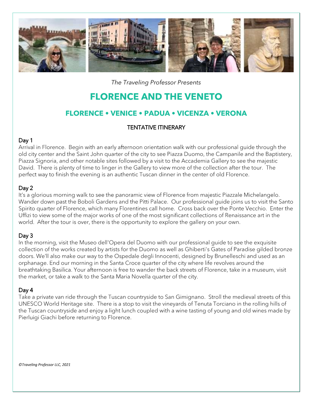 Florence and the Veneto