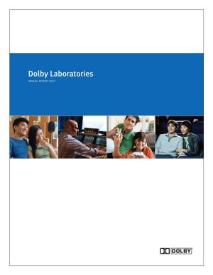 ANNUAL REPORT 2005 to Our Stockholders: Fiscal 2005 Was a Year of Change and Progress for Dolby Laboratories
