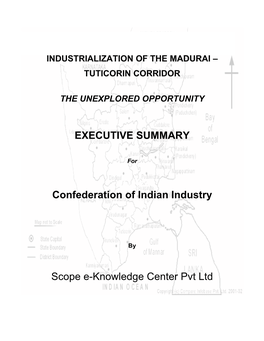 Indusrialization of the Madurai-Tuticorin Corridor
