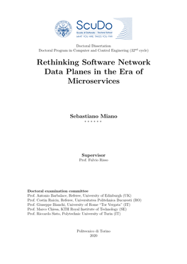 Rethinking Software Network Data Planes in the Era of Microservices
