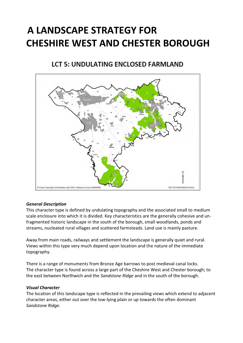 A Landscape Strategy for Cheshire West and Chester Borough