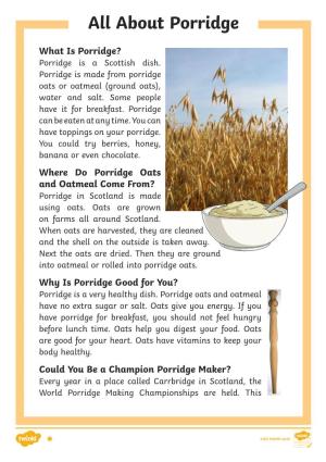About Porridge