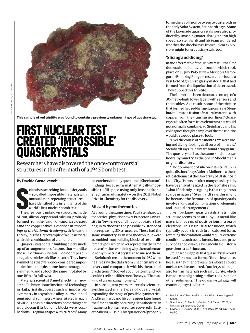 First Nuclear Test Created 'Impossible' Quasicrystals