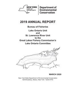 2019 NYSDEC Lake Ontario Unit Annual Report