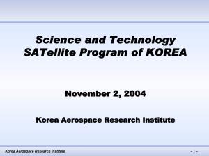 Science and Technology Satellite Program of KOREA