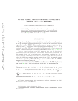 On the Normal Centrosymmetric Nonnegative Inverse Eigenvalue Problem3
