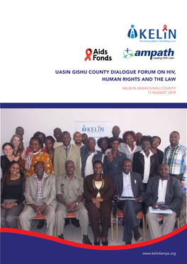 Uasin Gishu County Dialogue Forum on HIV, Human Rights and the Law