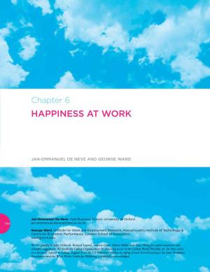 Chapter 6 HAPPINESS at WORK