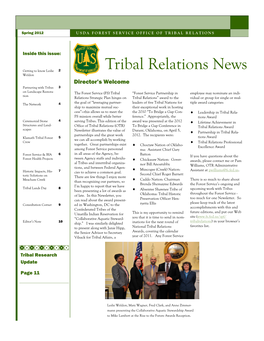 Tribal Relations News