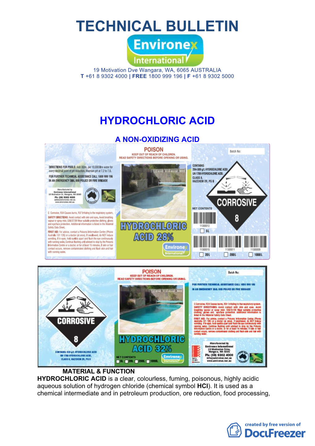 Hydrochloric Acid