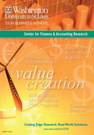 Center for Finance & Accounting Research