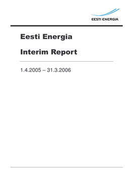 Eesti Energia Interim Report