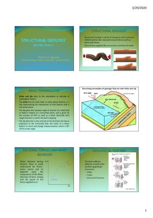 Structural Geology Basic Terminology Tectonic
