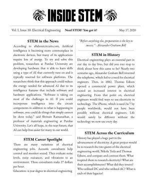 Volume I, Issue 10, May 17, 2020 – Engineering