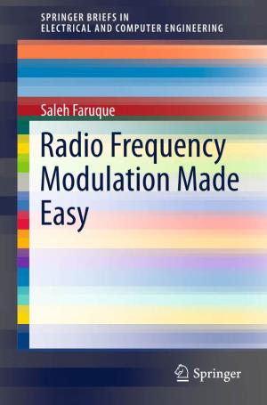 Saleh Faruque Radio Frequency Modulation Made Easy