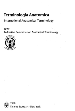 Terminologia Anatomica International Anatomical Terminology