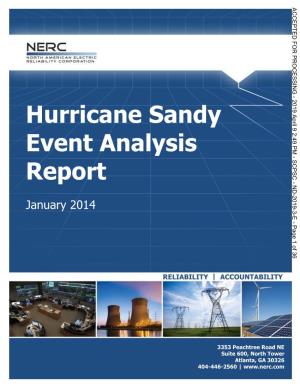 Hurricane Sandy Event Analysis Report | January 4042014 -446-2560 | 1 of 36 ACCEPTED