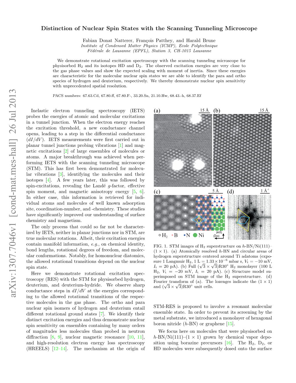 Distinction of Nuclear Spin States with the Scanning Tunneling Microscope
