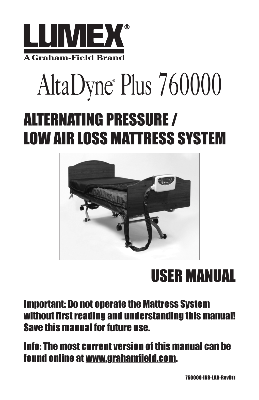 Alternating Pressure / Low Air Loss Mattress System