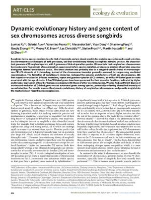 Dynamic Evolutionary History and Gene Content of Sex Chromosomes Across Diverse Songbirds
