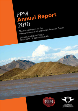 2010 the Annual Report for the Paleoproterozoic Mineralization Research Group