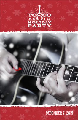 December 7, 2019 Tosco Music Holiday Party