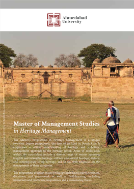 Master of Management Studies in Heritage Management