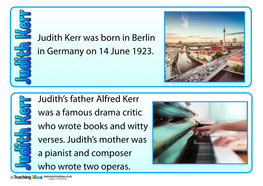 Judith Kerr Fact Cards